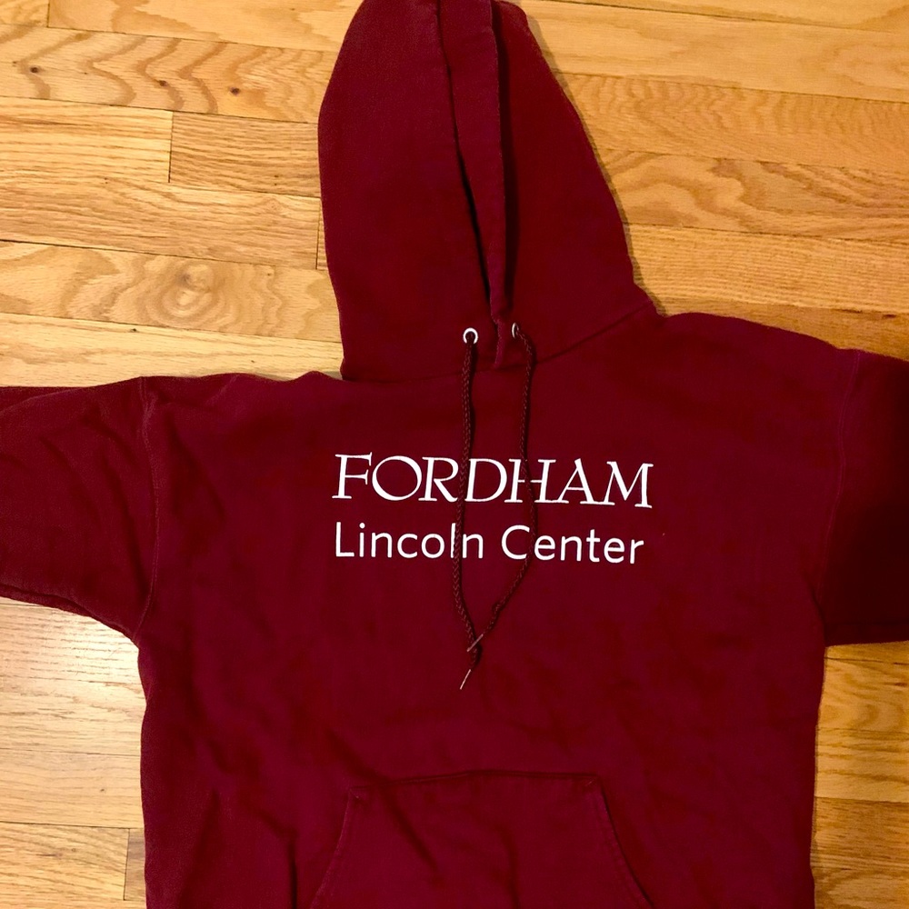 Fordham University drawstring hoodie size M